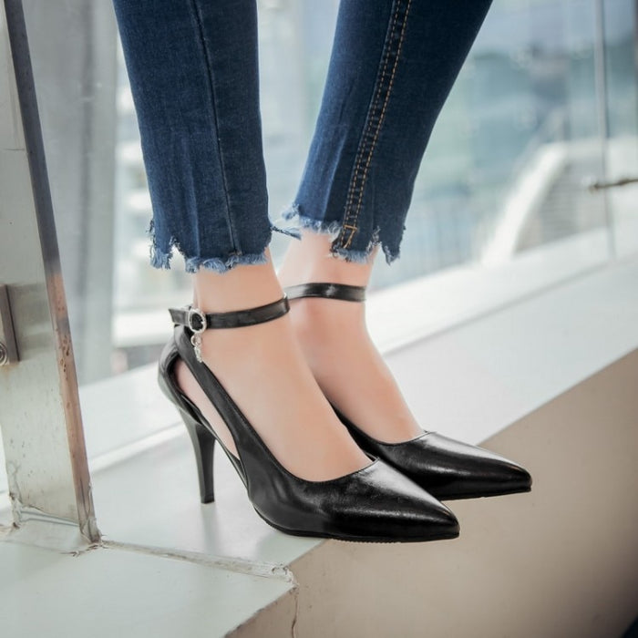 LANYUXUAN Plus Big Size 34-52 Shoes Woman New Wedding Ladies High Heels Fashion Sweet Dress Pointed Toe Women Pumps E-177