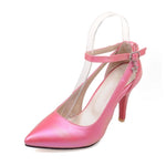 LANYUXUAN Plus Big Size 34-52 Shoes Woman New Wedding Ladies High Heels Fashion Sweet Dress Pointed Toe Women Pumps E-177