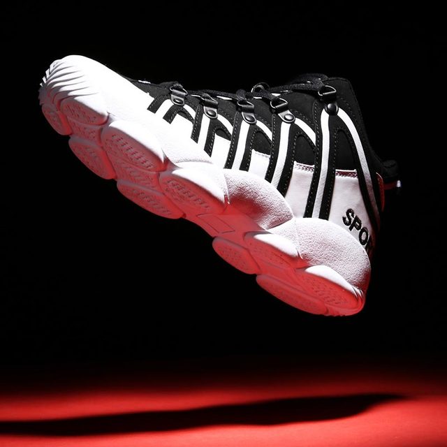 PU Leather Sneakers for Men Running Shoes Sports Women Shoes Sport Men White Red Mens Athletic Shoes Gym Trainers Workout B-383