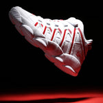 PU Leather Sneakers for Men Running Shoes Sports Women Shoes Sport Men White Red Mens Athletic Shoes Gym Trainers Workout B-383