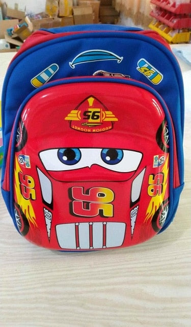Disney car Kid Cartoon McQueen bag for School children kindergarten backpack boy girl handbag book bag