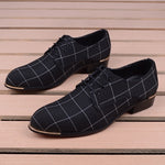Men Classic Business Shoes Man Dress Shoes Fashion Korea Pointed Toe Lace-Up Formal Wedding Shoes Men Black Lattice 2020 New