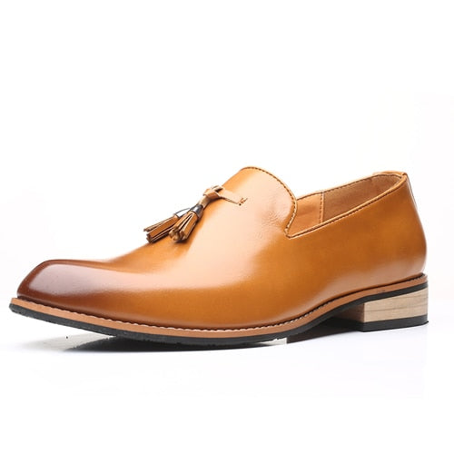 Men Dress Shoes Gentlemen British style Paty Leather Wedding Shoes Men Flats Leather Oxfords Formal Shoes