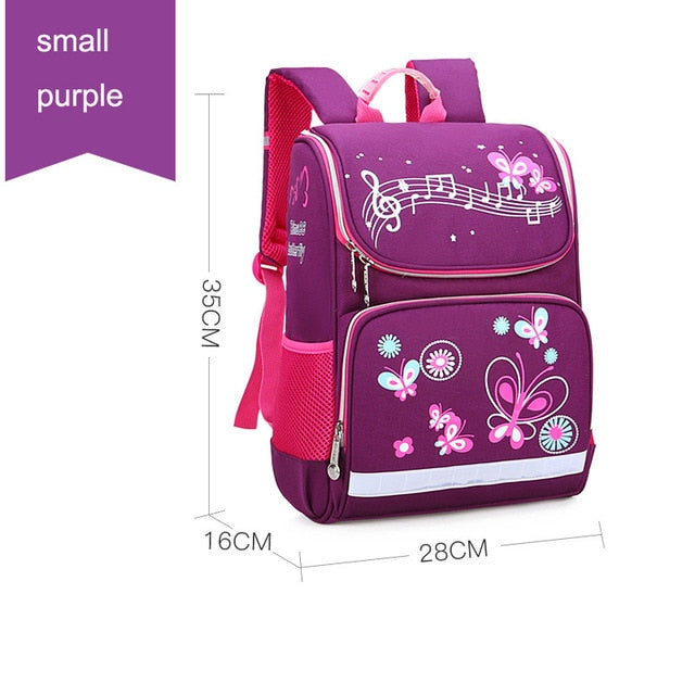 New Children School Bags Girls Butterfly School Backpack Kids Satchel Boy Car Knapsack Girl Backpack For School Space Bag