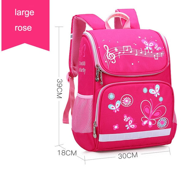 New Children School Bags Girls Butterfly School Backpack Kids Satchel Boy Car Knapsack Girl Backpack For School Space Bag