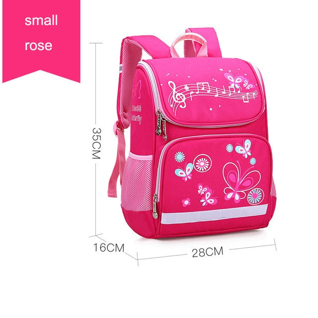 New Children School Bags Girls Butterfly School Backpack Kids Satchel Boy Car Knapsack Girl Backpack For School Space Bag