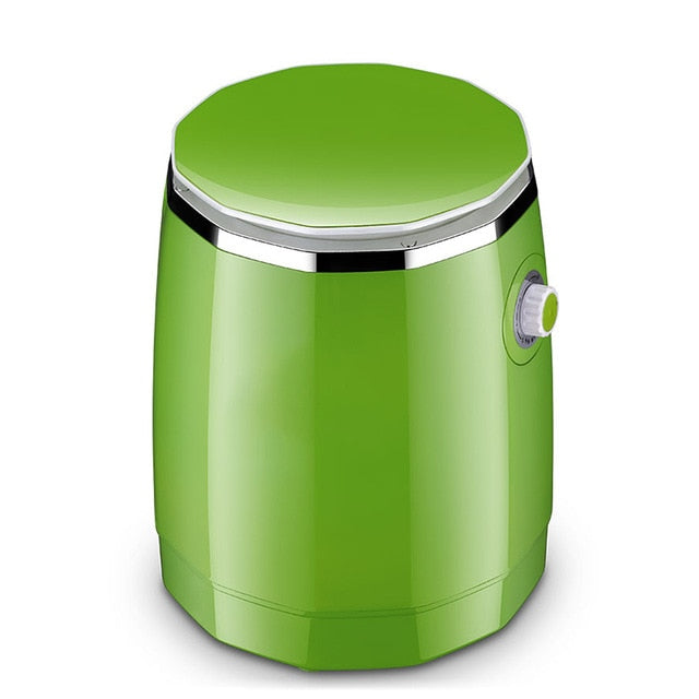 JIQI Mini Semi-automatic Washing Dehydration Machine Household dormitory Single-barrel Washer Prevent Winding Wave Wheel Laundry