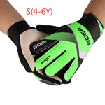 Full Finger Goalie Gloves Boys Girls Rubber Anti Slip Wrist Wrap Soccer Football Apparel Accessories For Goalkeeper For Children