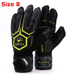 Professional Goalkeeper's Gloves Thickened Latex Finger Protection Football Training Glove Size 8 9 10 Soccer Ball Accessories