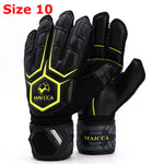 Professional Goalkeeper's Gloves Thickened Latex Finger Protection Football Training Glove Size 8 9 10 Soccer Ball Accessories