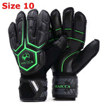 Professional Goalkeeper's Gloves Thickened Latex Finger Protection Football Training Glove Size 8 9 10 Soccer Ball Accessories