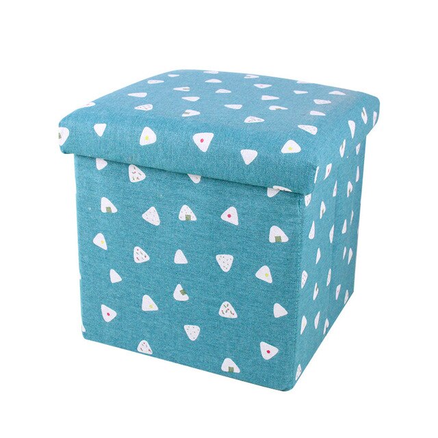 Cloth storage box foldable storage stool storage stool can sit adult multifunctional square sofa shoe changing stool  ottoman