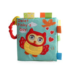 newborn Baby Kids Intelligence Development 3D rattle early learning Animal Picture BB Sound Cognize Cloth Book Educational Toy