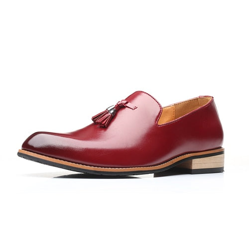 Men Dress Shoes Gentlemen British style Paty Leather Wedding Shoes Men Flats Leather Oxfords Formal Shoes
