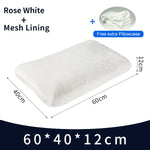 PurenLatex 60x40x11 Thailand Natural Latex Orthopedic Massage Pillow Neck Cervical Spine Protected Remedial Big Vertebrae Pillow