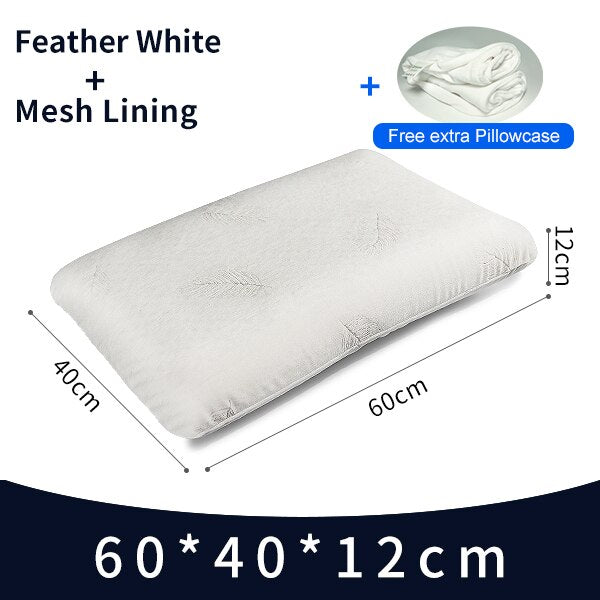 PurenLatex 60x40x11 Thailand Natural Latex Orthopedic Massage Pillow Neck Cervical Spine Protected Remedial Big Vertebrae Pillow