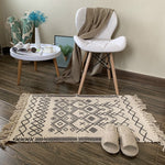 Retro Carpet For Sofa Living Room Bedroom Rug kitchen rug Cotton Tassels Mandala Carpets Table Runner Door Mat Home Decoration