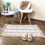 Retro Carpet For Sofa Living Room Bedroom Rug kitchen rug Cotton Tassels Mandala Carpets Table Runner Door Mat Home Decoration
