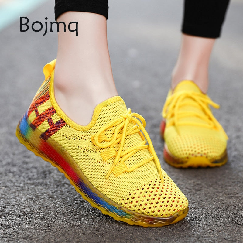 Bojmq Tenis Mujer 2020 New Arrived Women Tennis Shoes Ladies Pretty Outdoor Walking Sneakers Female Non-slip Fitness Sport Shoe