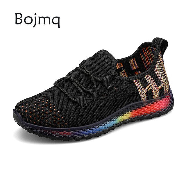 Bojmq Tenis Mujer 2020 New Arrived Women Tennis Shoes Ladies Pretty Outdoor Walking Sneakers Female Non-slip Fitness Sport Shoe
