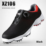 PGM Golf Shoes Men's Waterproof Breathable Antiskid Sneakers Male Rotating Shoelaces Sports Spiked Anti-slip Sneakers XZ106