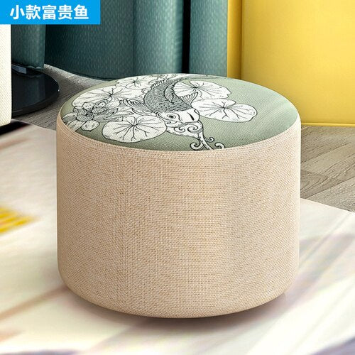 Sofa stool economical shoe bench living room multi-function stool living room coffee table solid wood small ottoman WF612230