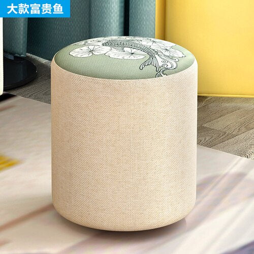 Sofa stool economical shoe bench living room multi-function stool living room coffee table solid wood small ottoman WF612230