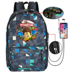 Thunder Backpack USB Anti-theft Women Bagpack Canvas Student Backpack For Boy Girl Children bag Teenagers Schoolbags