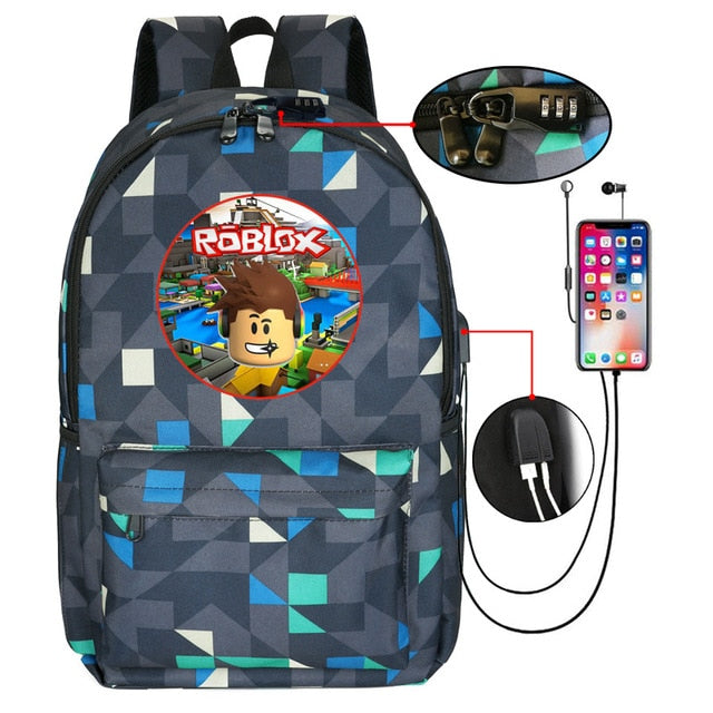 Thunder Backpack USB Anti-theft Women Bagpack Canvas Student Backpack For Boy Girl Children bag Teenagers Schoolbags