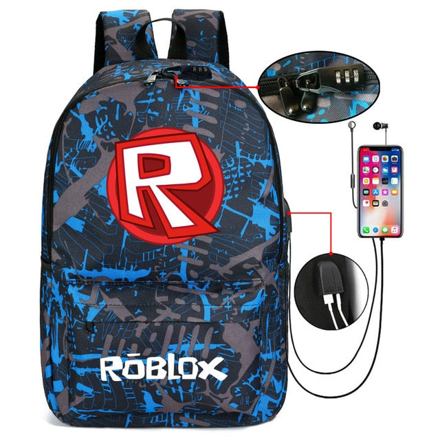 Thunder Backpack USB Anti-theft Women Bagpack Canvas Student Backpack For Boy Girl Children bag Teenagers Schoolbags