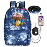 Thunder Backpack USB Anti-theft Women Bagpack Canvas Student Backpack For Boy Girl Children bag Teenagers Schoolbags
