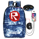 Thunder Backpack USB Anti-theft Women Bagpack Canvas Student Backpack For Boy Girl Children bag Teenagers Schoolbags
