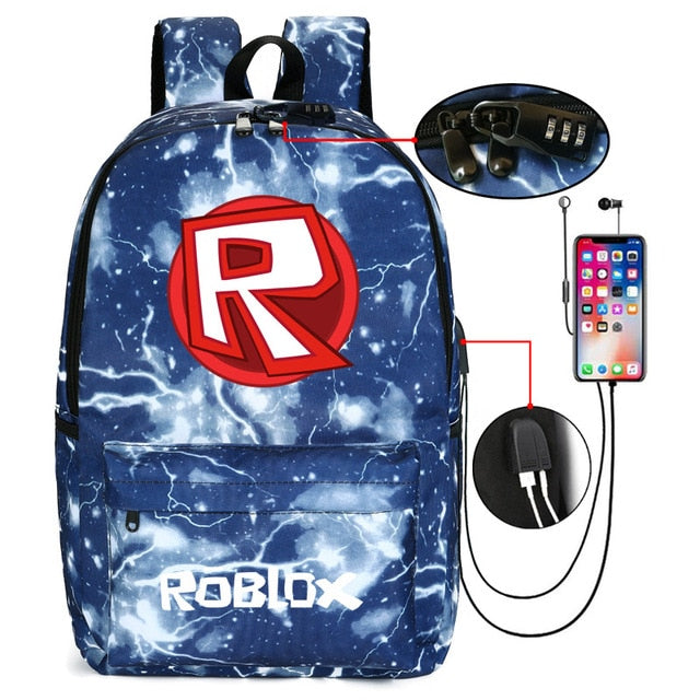 Thunder Backpack USB Anti-theft Women Bagpack Canvas Student Backpack For Boy Girl Children bag Teenagers Schoolbags