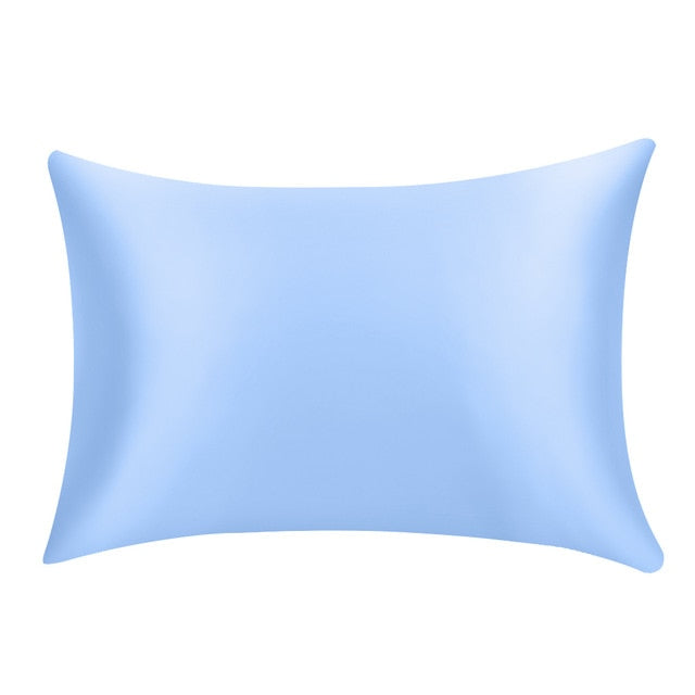 Pure Emulation Silk Satin Pillowcase Comfortable Pillow Cover Pillowcase For Bed Throw Single Pillow Covers