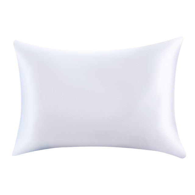 Pure Emulation Silk Satin Pillowcase Comfortable Pillow Cover Pillowcase For Bed Throw Single Pillow Covers