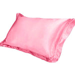 Pure Emulation Silk Satin Pillowcase Comfortable Pillow Cover Pillowcase For Bed Throw Single Pillow Covers