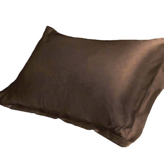 Pure Emulation Silk Satin Pillowcase Comfortable Pillow Cover Pillowcase For Bed Throw Single Pillow Covers