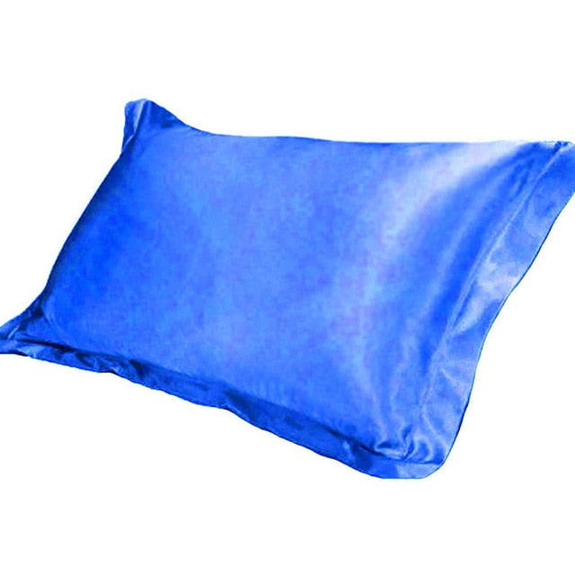 Pure Emulation Silk Satin Pillowcase Comfortable Pillow Cover Pillowcase For Bed Throw Single Pillow Covers