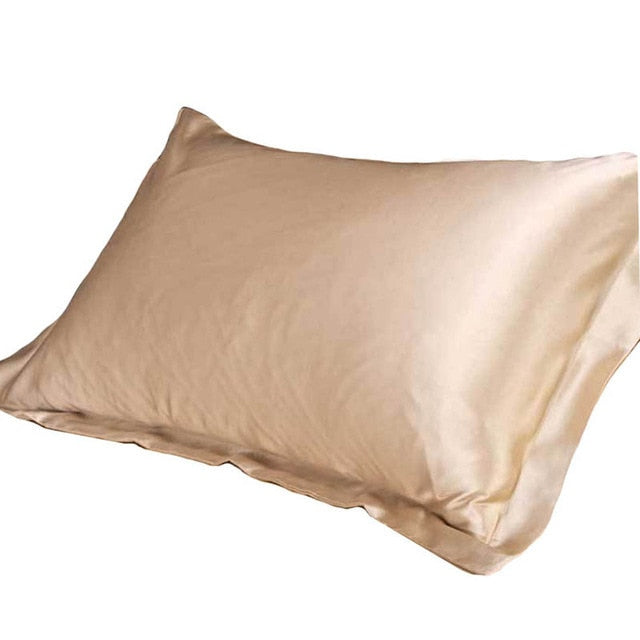 Pure Emulation Silk Satin Pillowcase Comfortable Pillow Cover Pillowcase For Bed Throw Single Pillow Covers