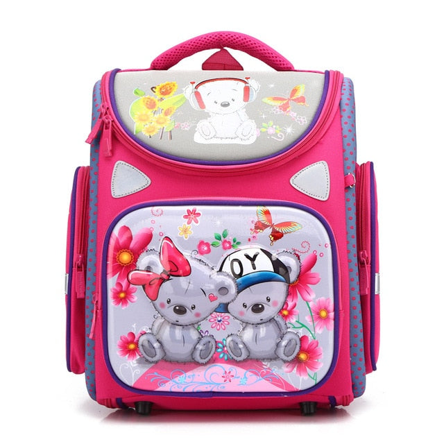 Girls Boys Cat Schoolbags Waterproof Breathable Kids 3D Cartoon School Bags Children Orthopedic School Backpacks Mochila Escolar