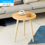 Creative Nordic Wood Low Round Coffee Table Dirty Storage Table Tea Fruit Snack Service Plate Tray Living Room Sofa Side Table