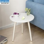 Creative Nordic Wood Low Round Coffee Table Dirty Storage Table Tea Fruit Snack Service Plate Tray Living Room Sofa Side Table