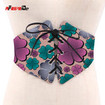 2019 African Print Waist Corset Belt Button Skirts for Women Gift African Waist Jewerly Ladies Lace-up Belts Size M-6XL SP039
