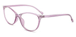 Feishini 2020 Fashion Women Cat Eye Eyeglasses Frame Optical Glasse Frame Ladies Retro Eyewear Transparent Fake Glasses Print