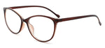 Feishini 2020 Fashion Women Cat Eye Eyeglasses Frame Optical Glasse Frame Ladies Retro Eyewear Transparent Fake Glasses Print