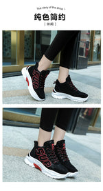 2018 Winter Plush Warm Women Tennis Shoes Platform Sneakers Chunky Height Increasing Sport Shoes Lady Outdoor Trainers Shoes