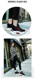 2018 Winter Plush Warm Women Tennis Shoes Platform Sneakers Chunky Height Increasing Sport Shoes Lady Outdoor Trainers Shoes