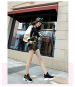 2018 Winter Plush Warm Women Tennis Shoes Platform Sneakers Chunky Height Increasing Sport Shoes Lady Outdoor Trainers Shoes