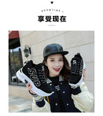 2018 Winter Plush Warm Women Tennis Shoes Platform Sneakers Chunky Height Increasing Sport Shoes Lady Outdoor Trainers Shoes