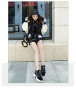 2018 Winter Plush Warm Women Tennis Shoes Platform Sneakers Chunky Height Increasing Sport Shoes Lady Outdoor Trainers Shoes